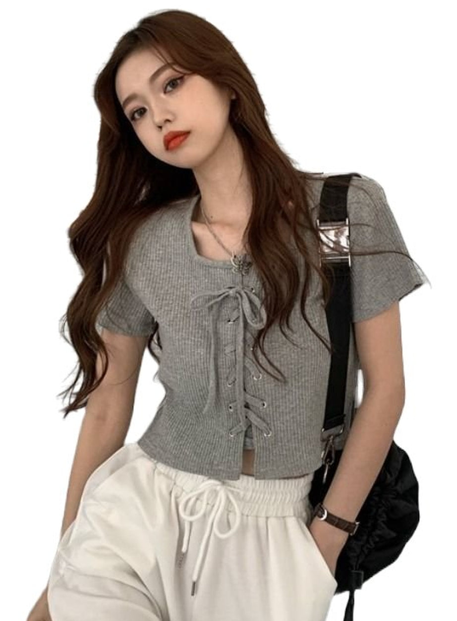 Y2k Casual Simple Top