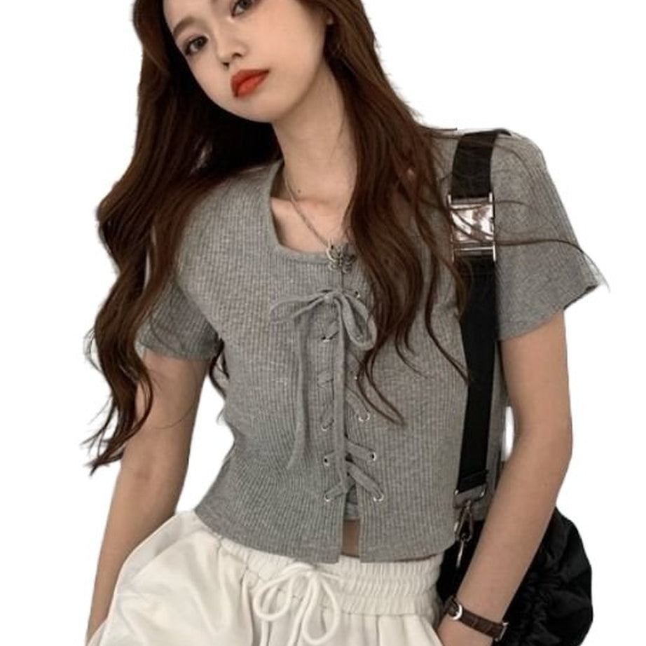 Y2k Casual Simple Top