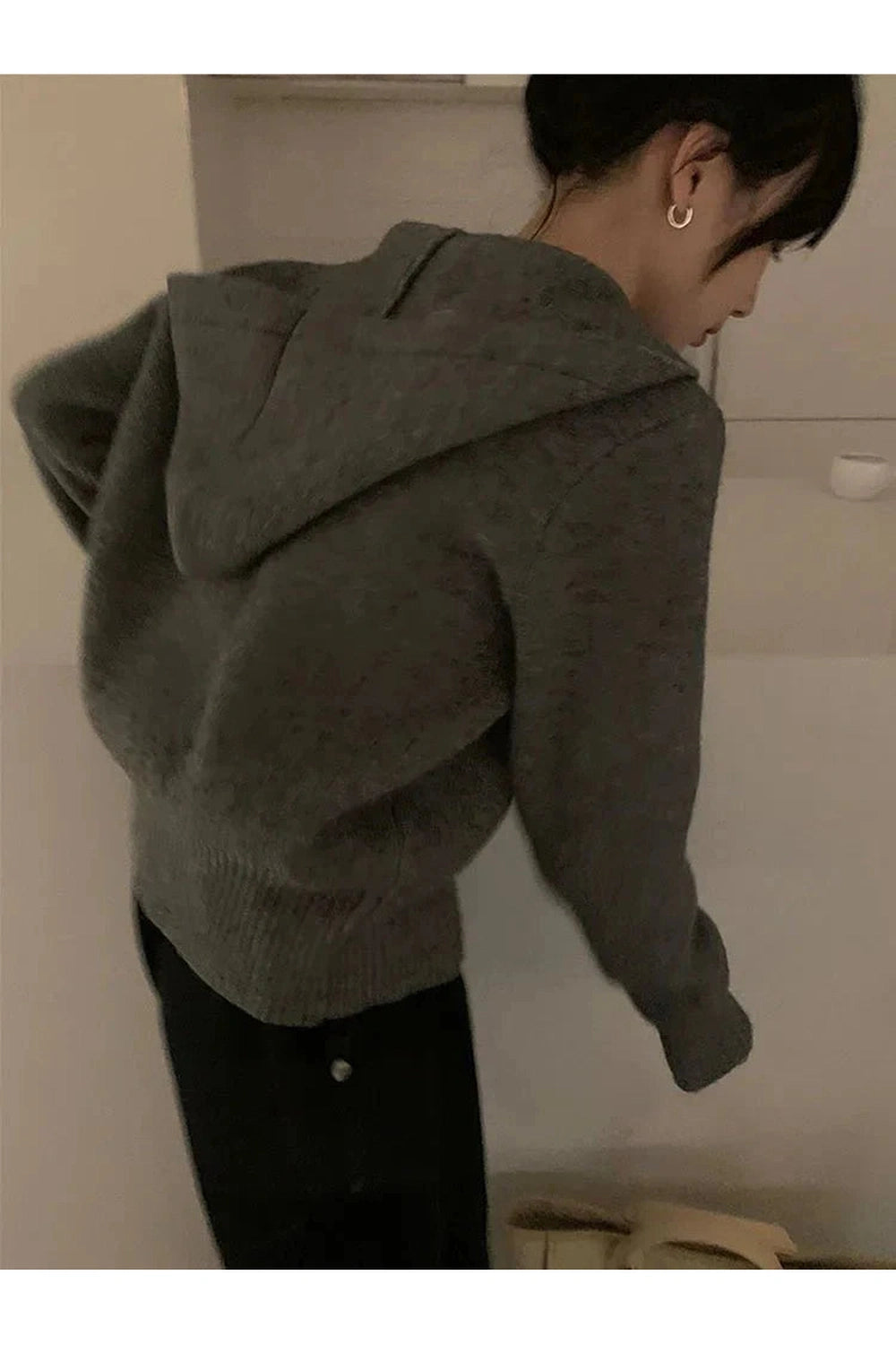 Y2k Acubi Solid Cardigan