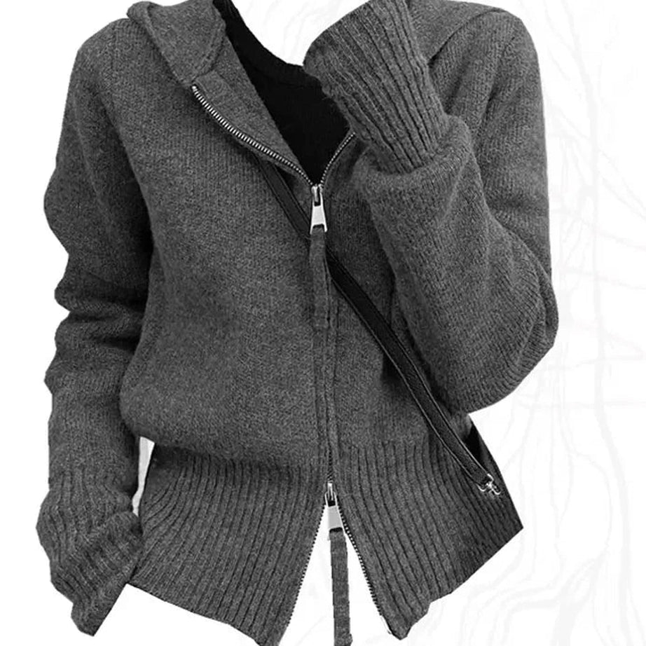 Y2k Acubi Solid Cardigan