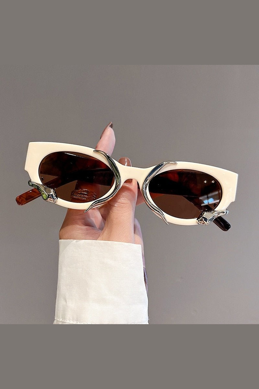 Y2k Cat Eye Snake Wrapped Sunglasses