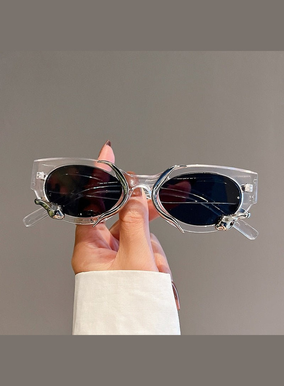 Y2k Cat Eye Snake Wrapped Sunglasses