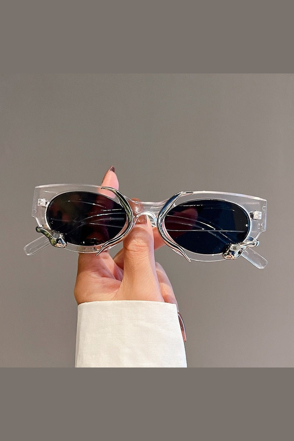 Y2k Cat Eye Snake Wrapped Sunglasses