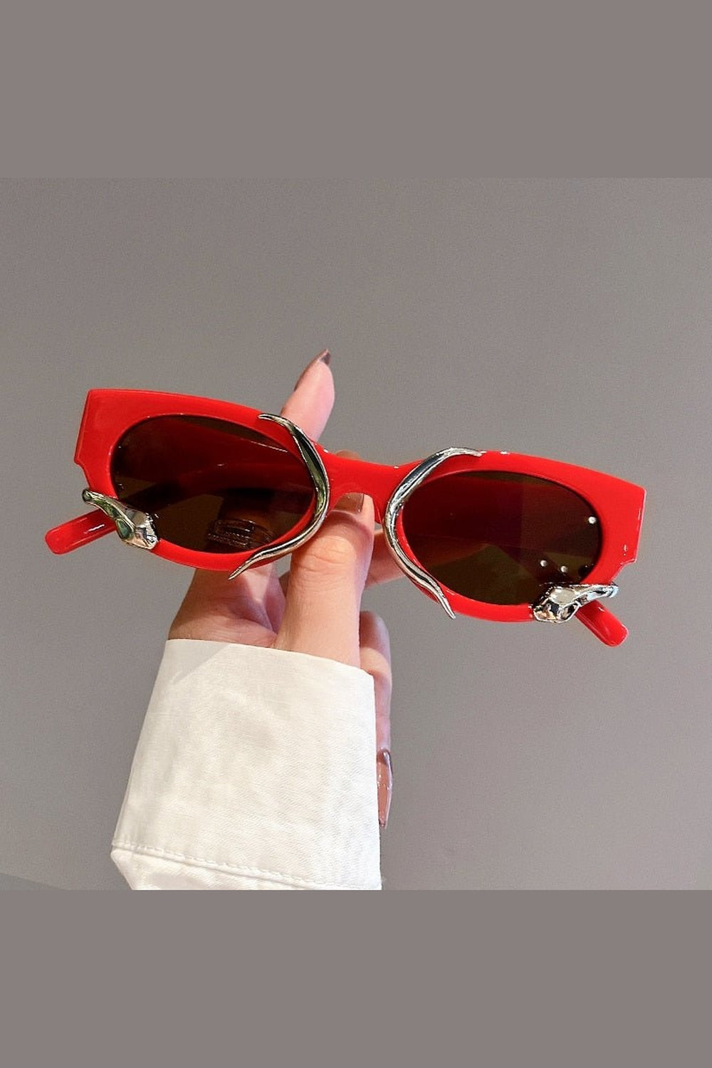 Y2k Cat Eye Snake Wrapped Sunglasses