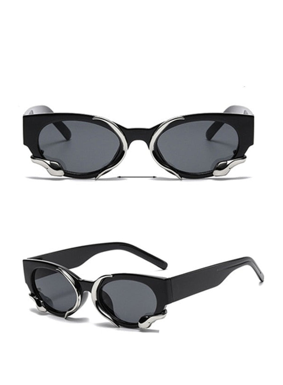 Y2k Cat Eye Snake Wrapped Sunglasses