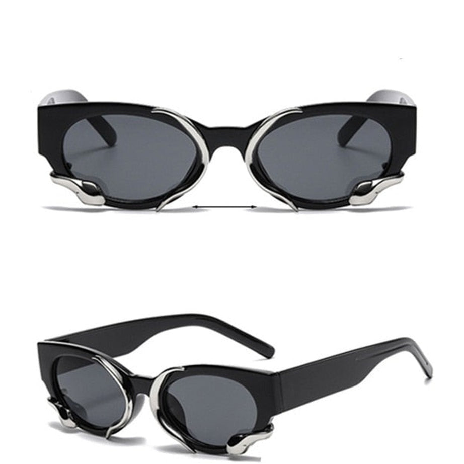 Y2k Cat Eye Snake Wrapped Sunglasses