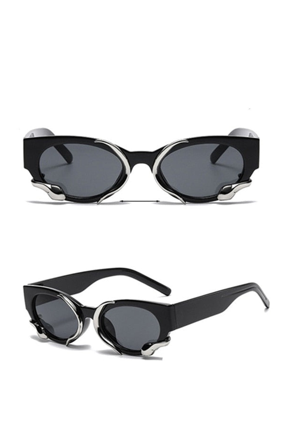 Y2k Cat Eye Snake Wrapped Sunglasses