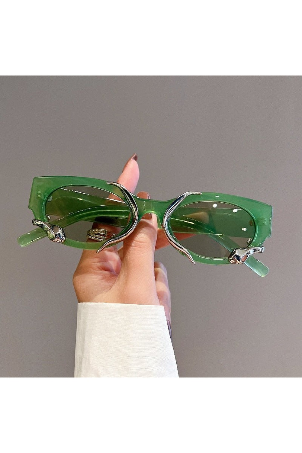 Y2k Cat Eye Snake Wrapped Sunglasses