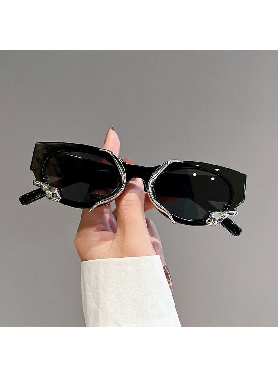 Y2k Cat Eye Snake Wrapped Sunglasses