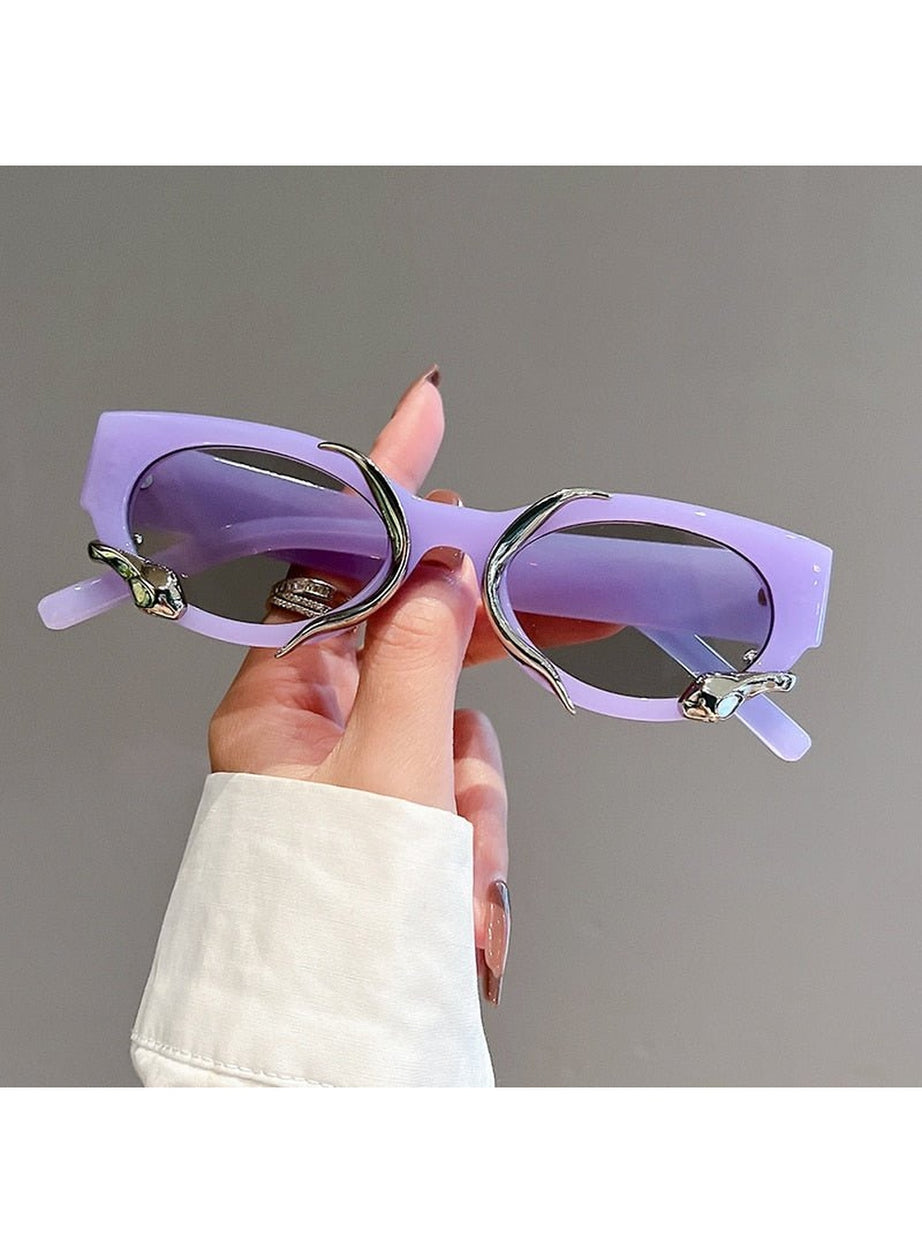 Y2k Cat Eye Snake Wrapped Sunglasses