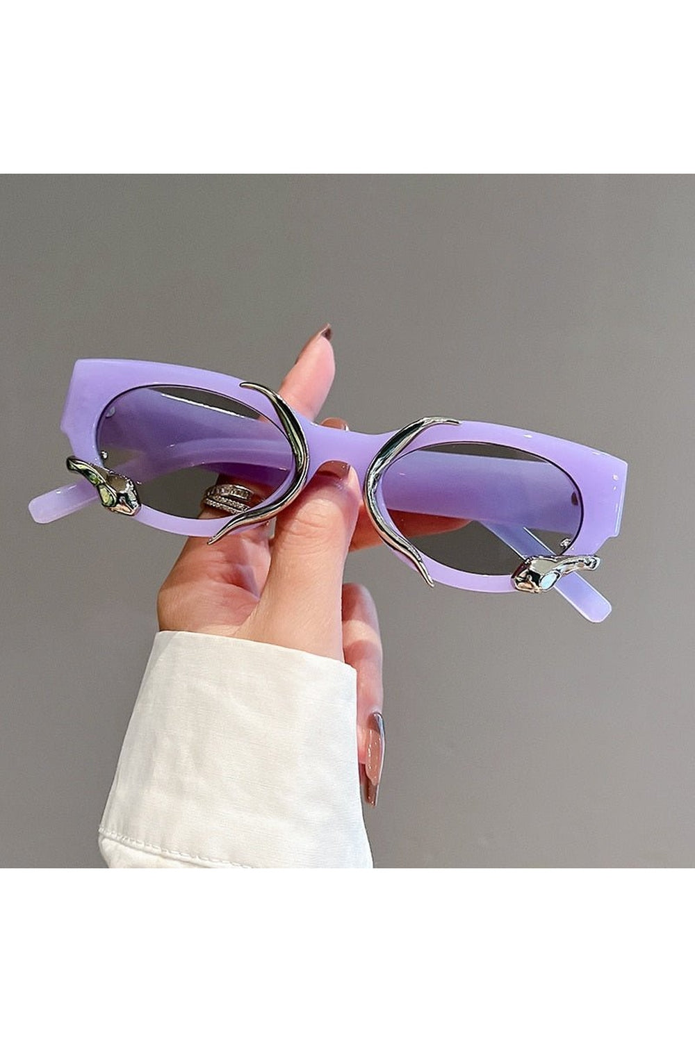 Y2k Cat Eye Snake Wrapped Sunglasses