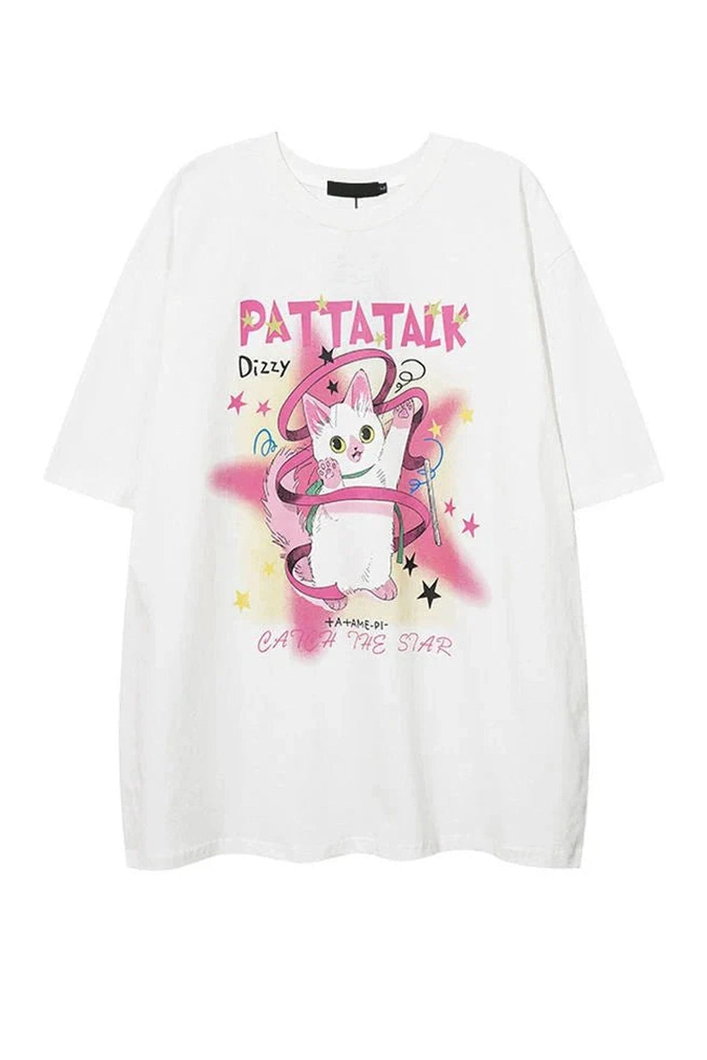 Y2k Cat Print T-Shirt