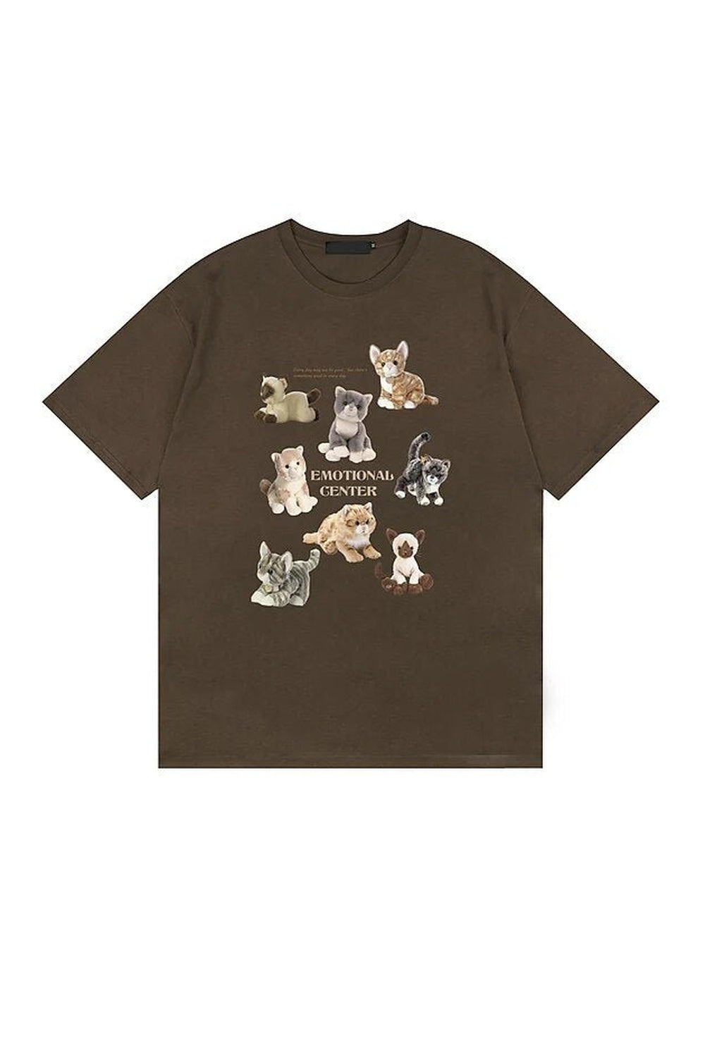 Y2k Cat Save World Cartoon T-shirt