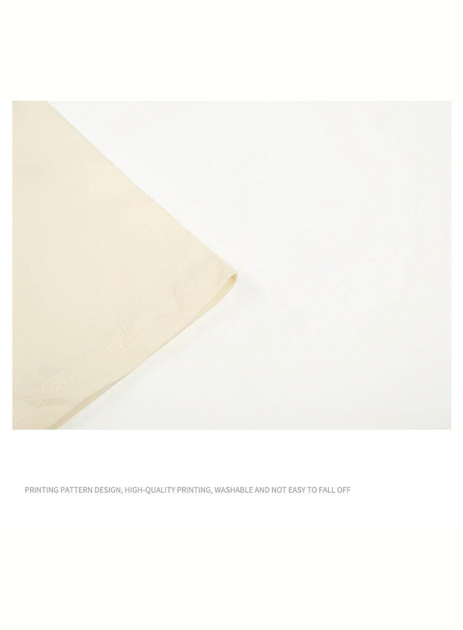 Y2k Cat Save World Cartoon T-shirt