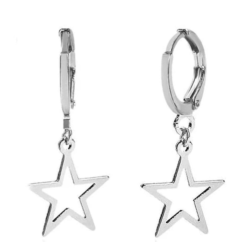 Y2k Celestial Charm Hoops Earrings