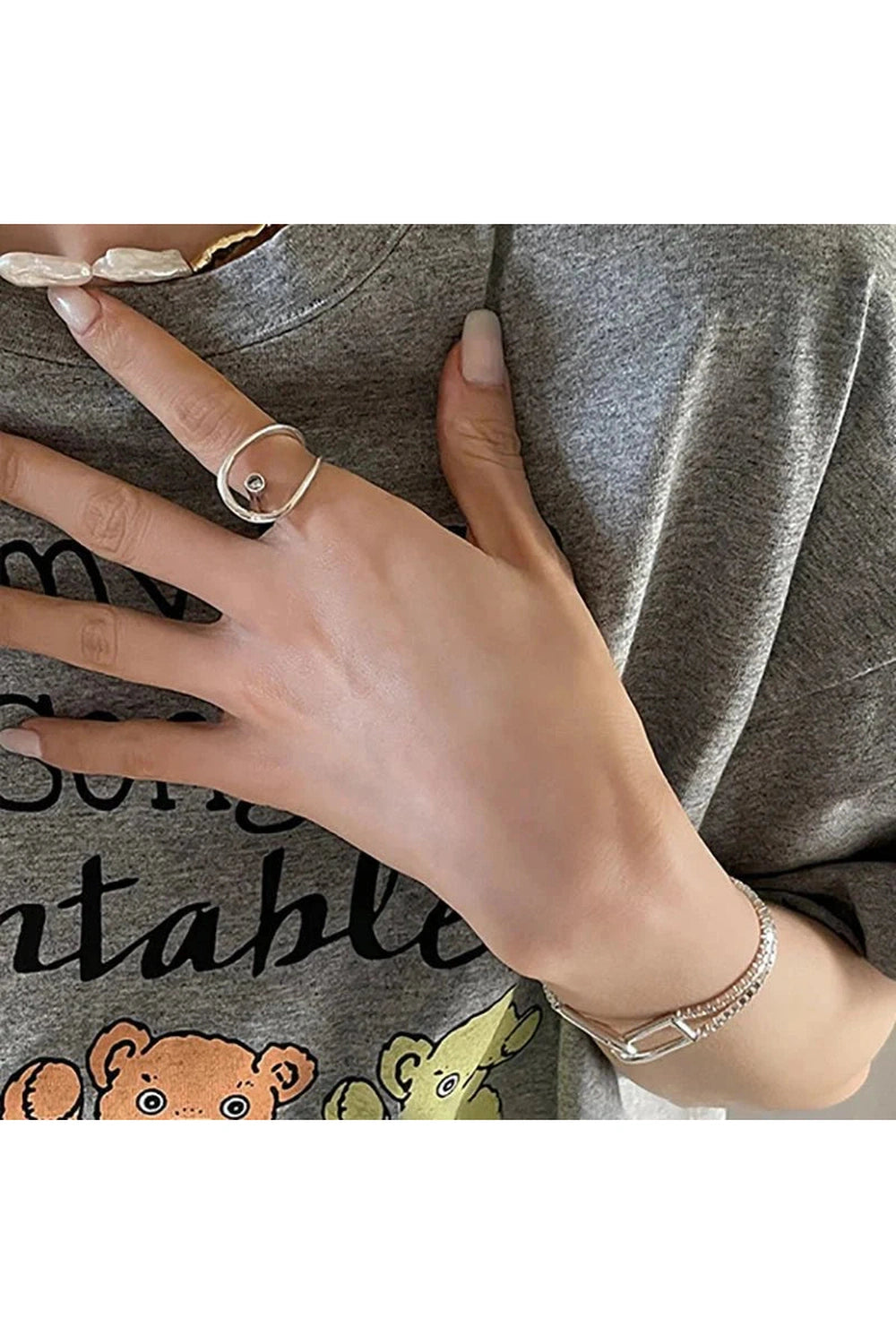 Y2k Celestial Orbit Sparkle Ring