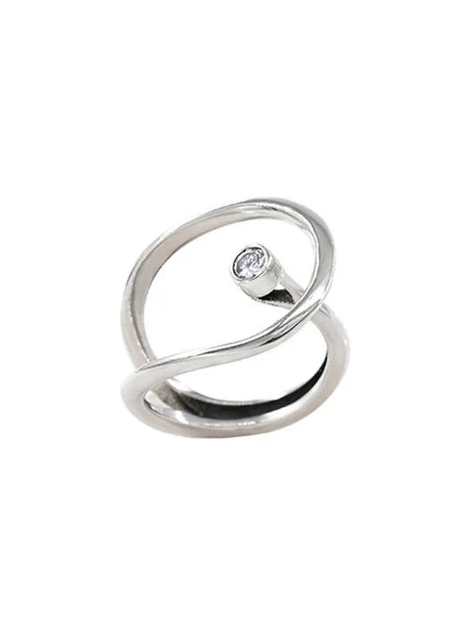 Y2k Celestial Orbit Sparkle Ring