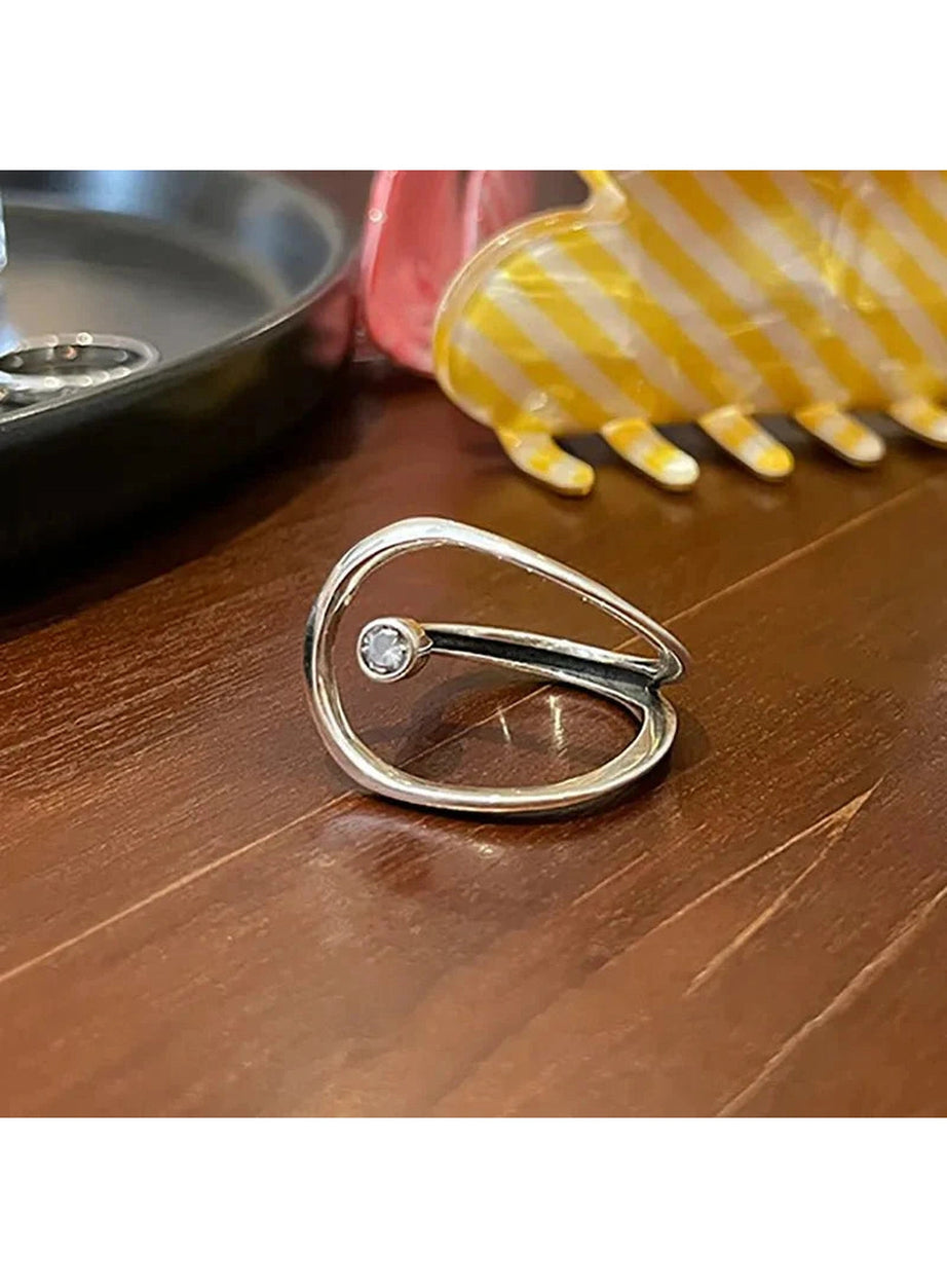 Y2k Celestial Orbit Sparkle Ring