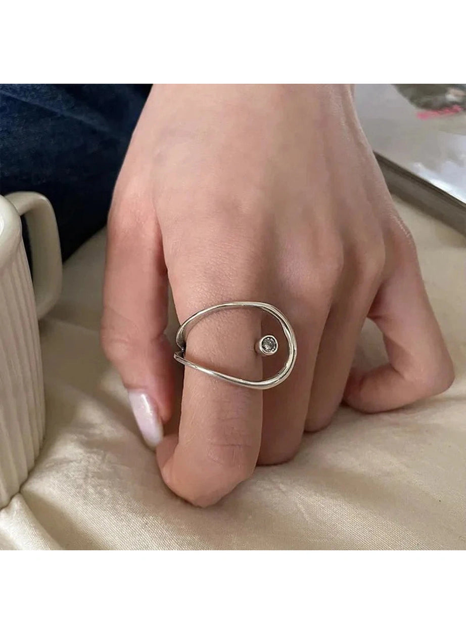 Y2k Celestial Orbit Sparkle Ring