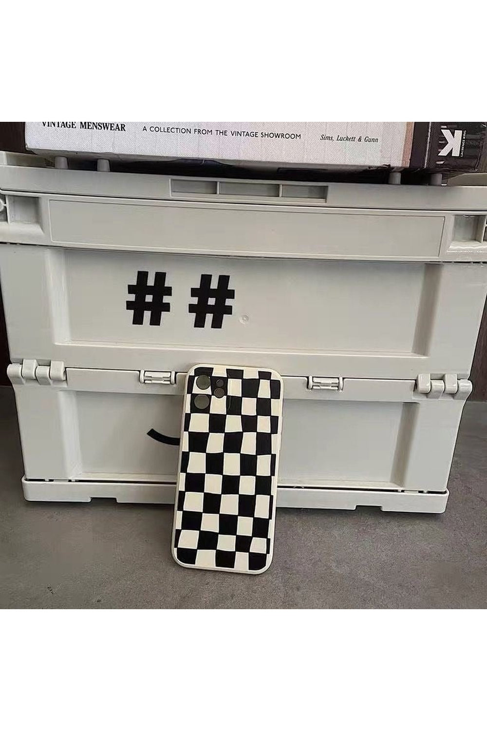 Y2k Checkerboard Case for iPhone