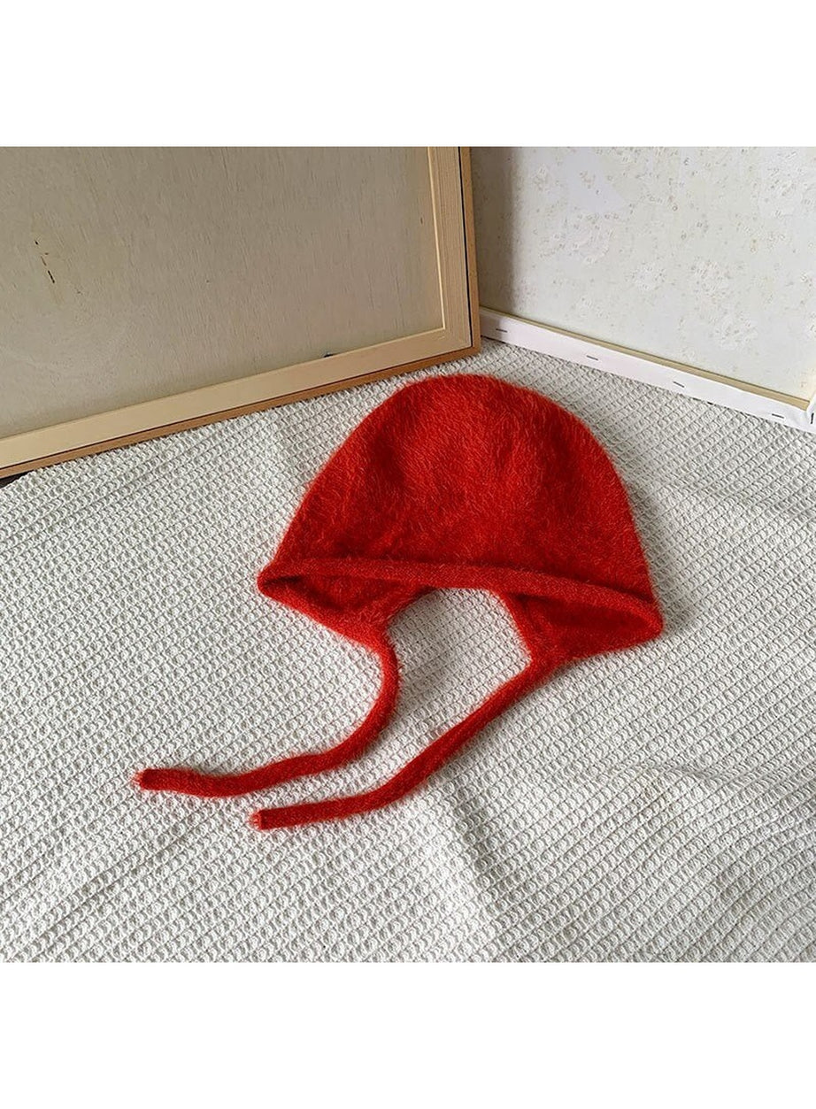 Y2k Checkerboard Lei Feng Ear Warmer Cap