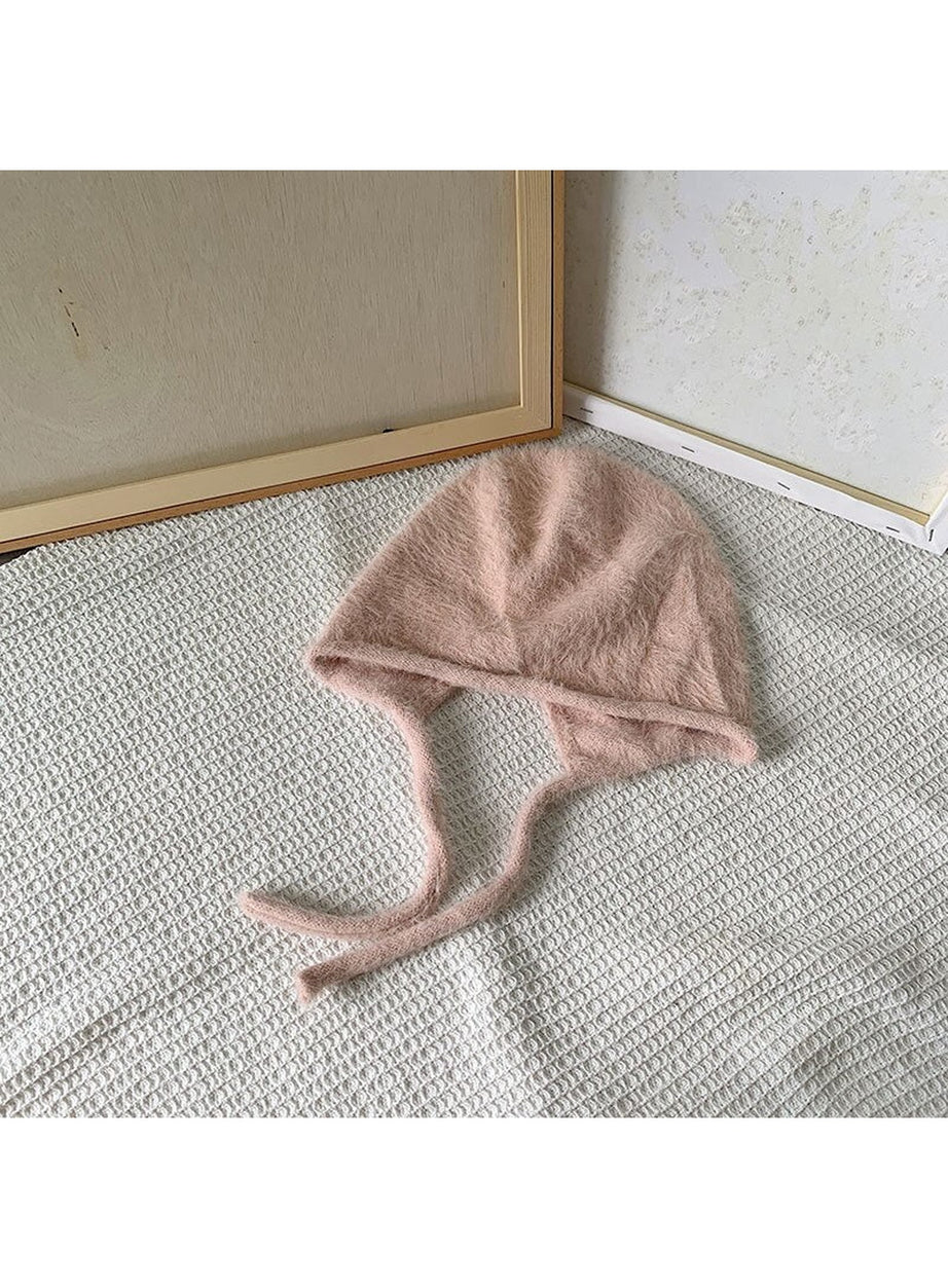 Y2k Checkerboard Lei Feng Ear Warmer Cap