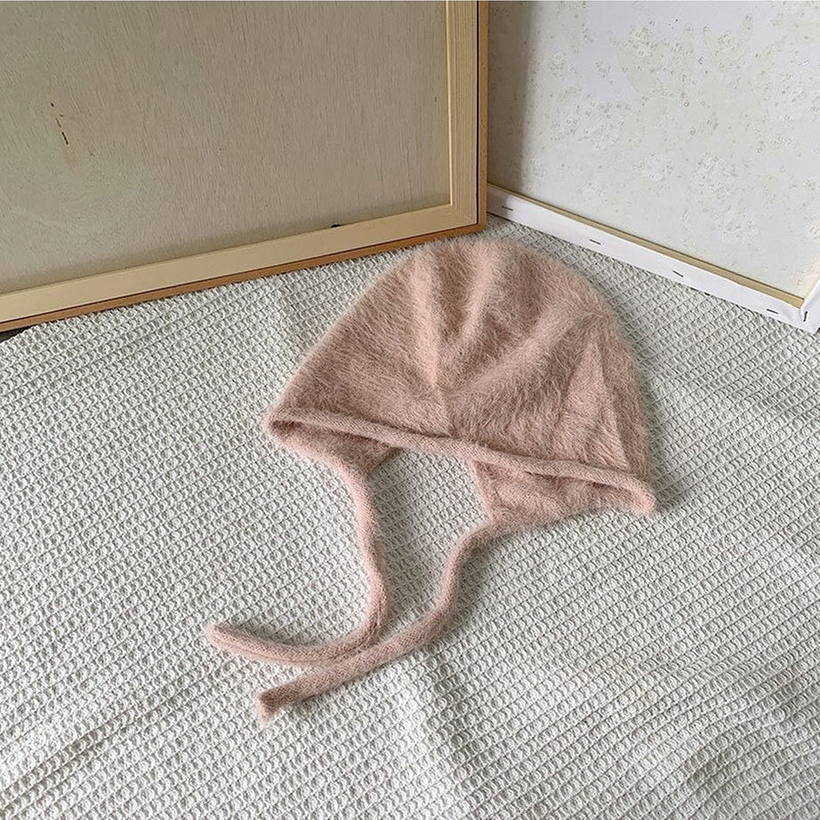 Y2k Checkerboard Lei Feng Ear Warmer Cap