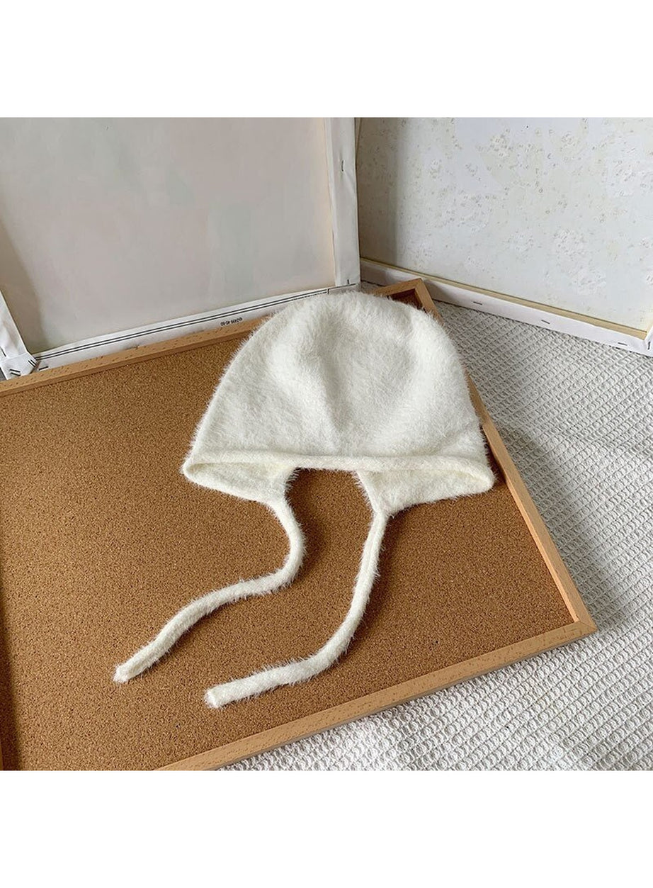 Y2k Checkerboard Lei Feng Ear Warmer Cap