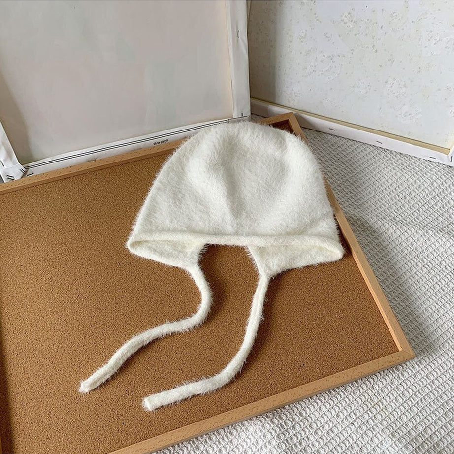 Y2k Checkerboard Lei Feng Ear Warmer Cap