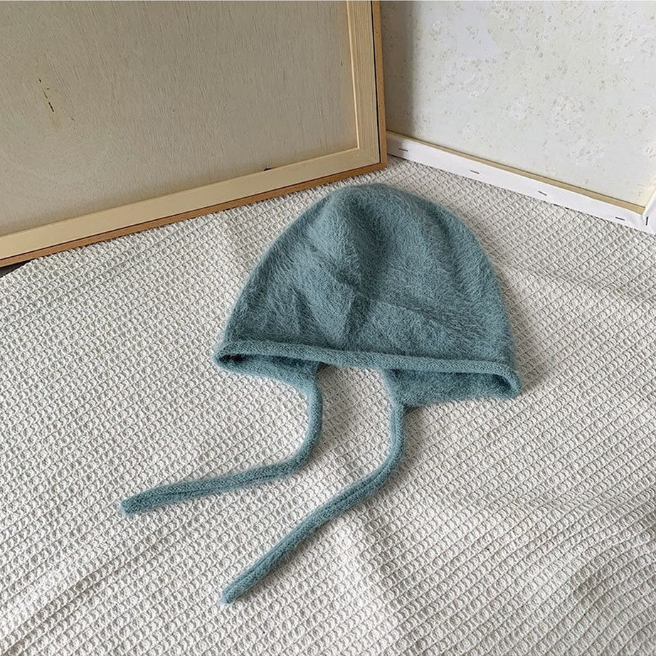 Y2k Checkerboard Lei Feng Ear Warmer Cap