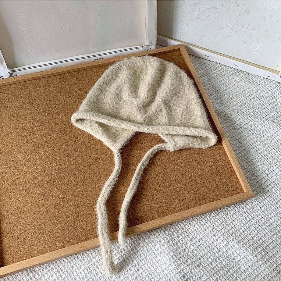 Y2k Checkerboard Lei Feng Ear Warmer Cap