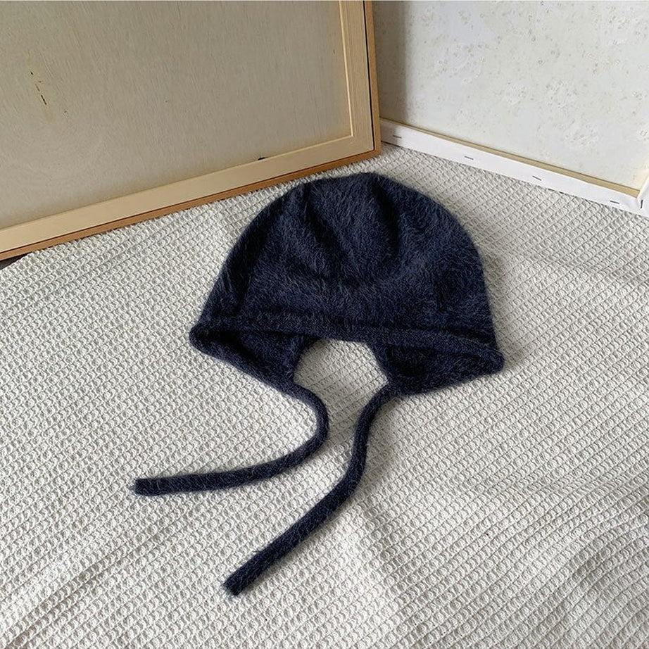 Y2k Checkerboard Lei Feng Ear Warmer Cap