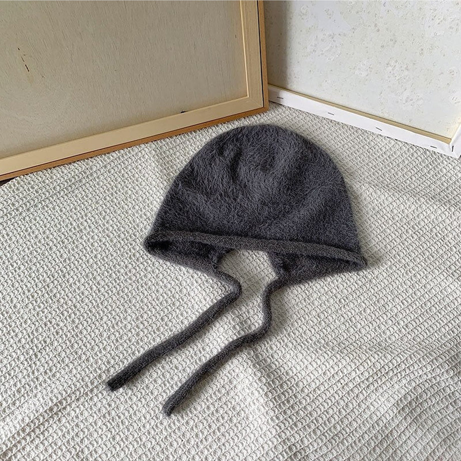 Y2k Checkerboard Lei Feng Ear Warmer Cap