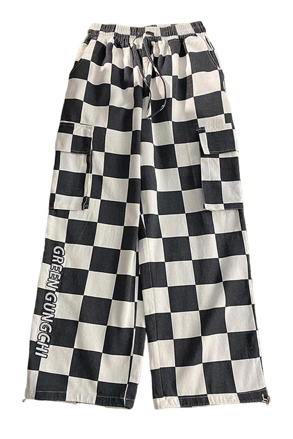 Y2k Checkerboard Wide Leg Pants