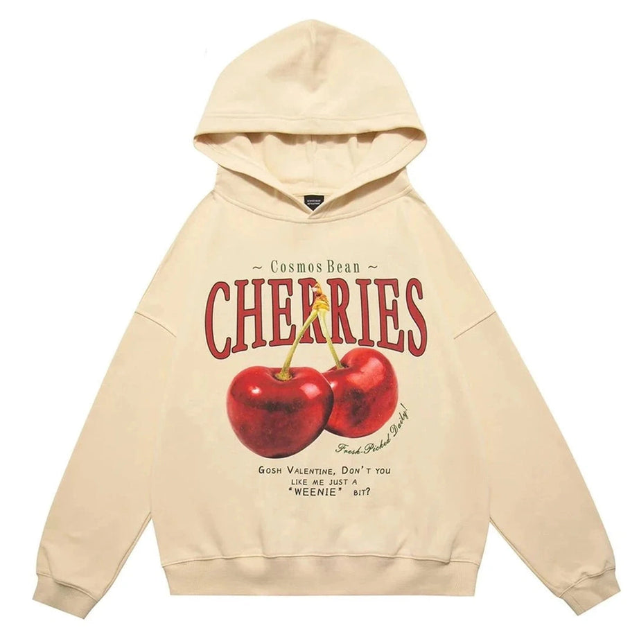 Y2k Cherries Print Harajuku Hoodie