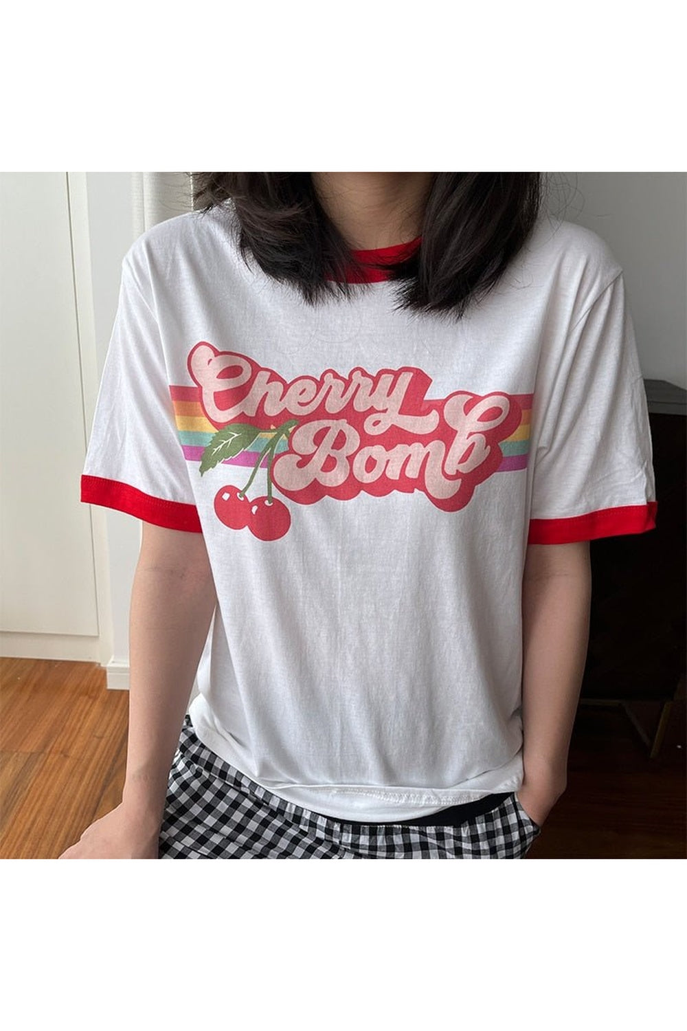 Y2k Cherry Bomb Aesthetic T-shirt