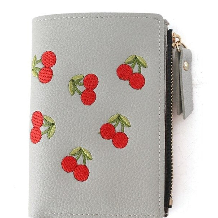 Y2k Cherry Embroidered Wallet