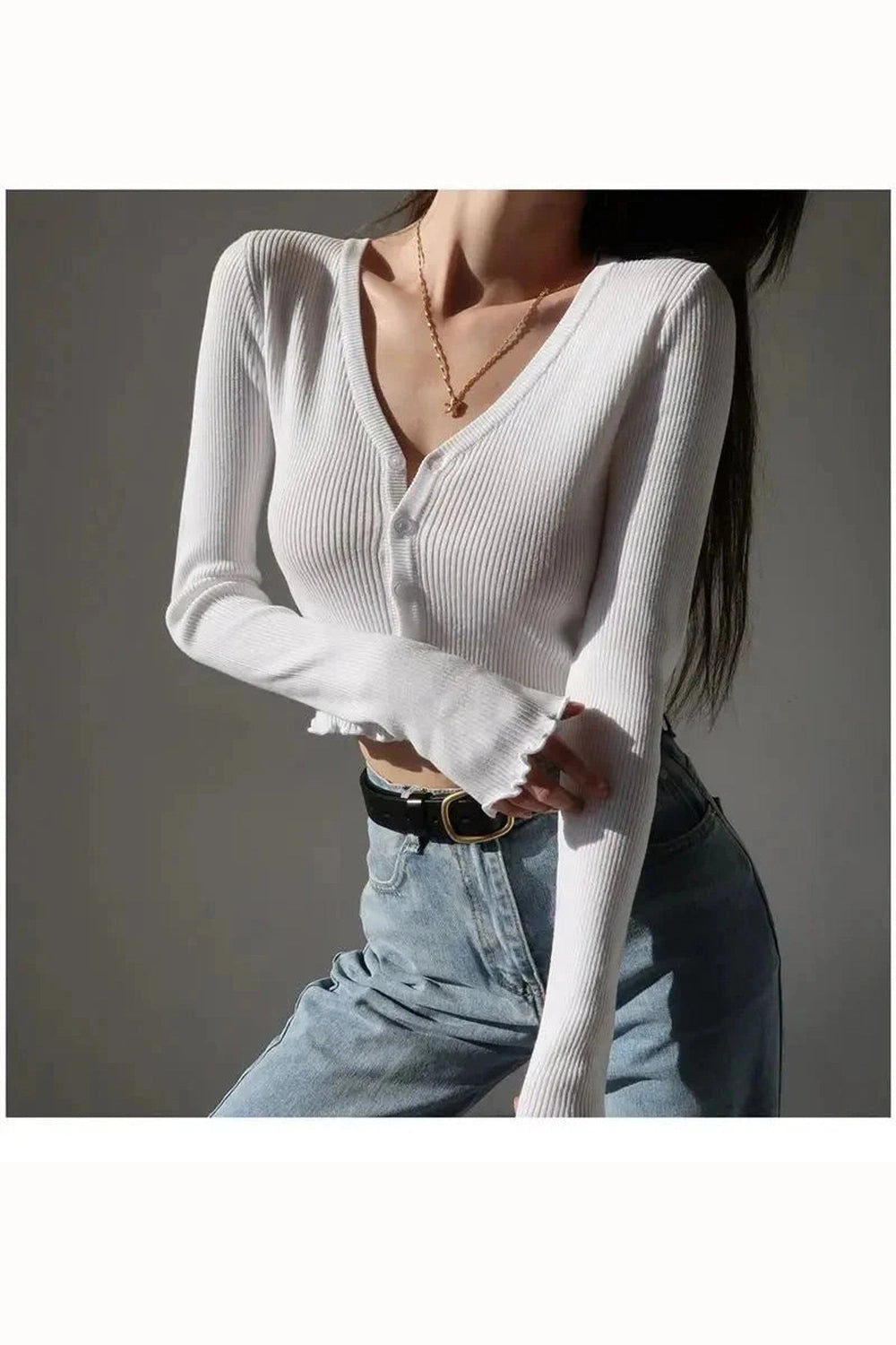 Y2k Chic Crop Cardigan Top