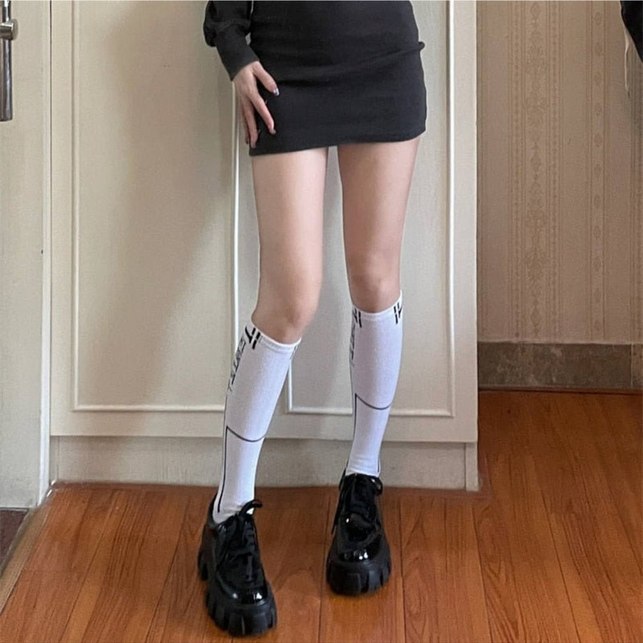 Y2k Chic Middle Tube Socks