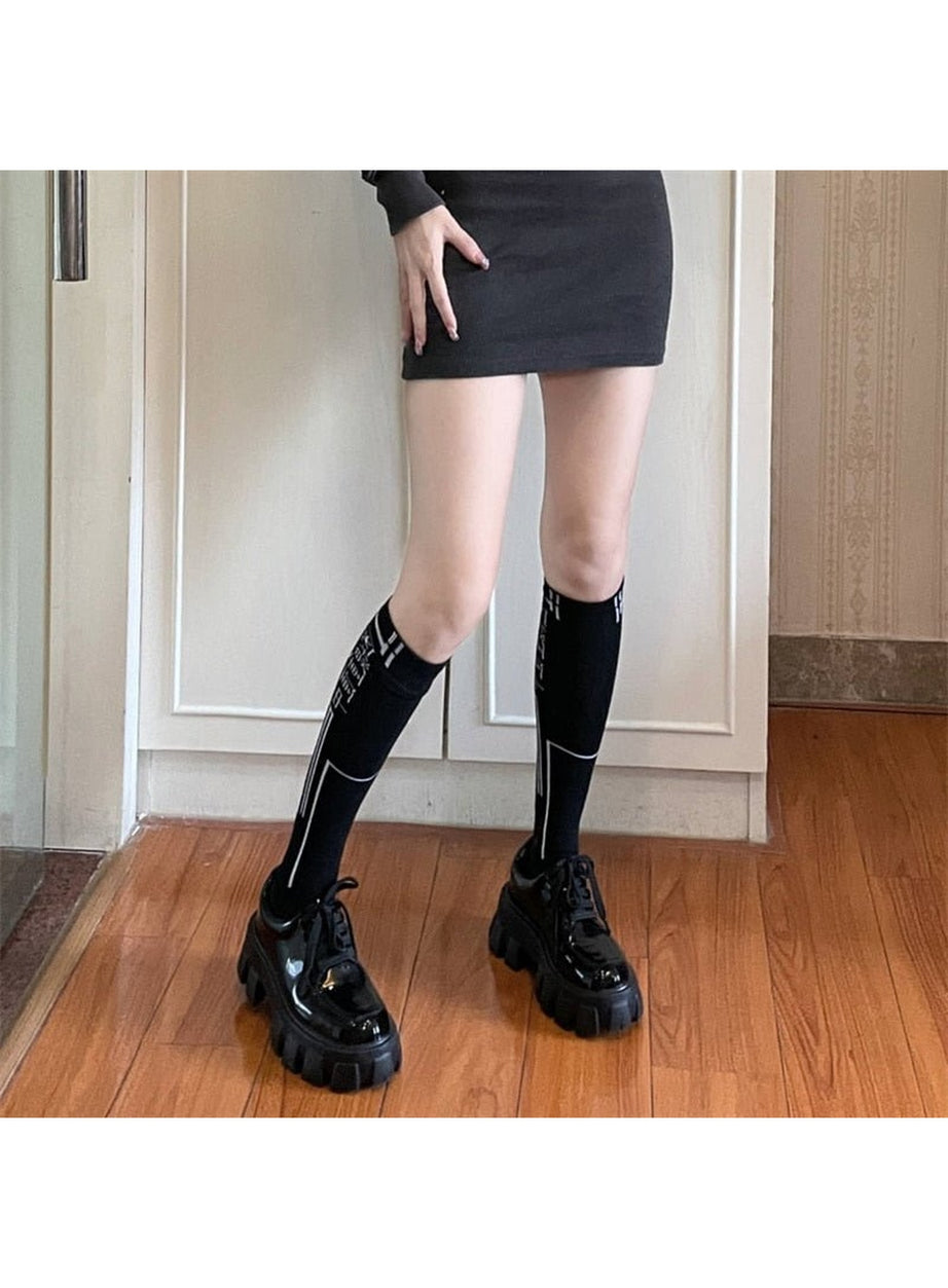 Y2k Chic Middle Tube Socks