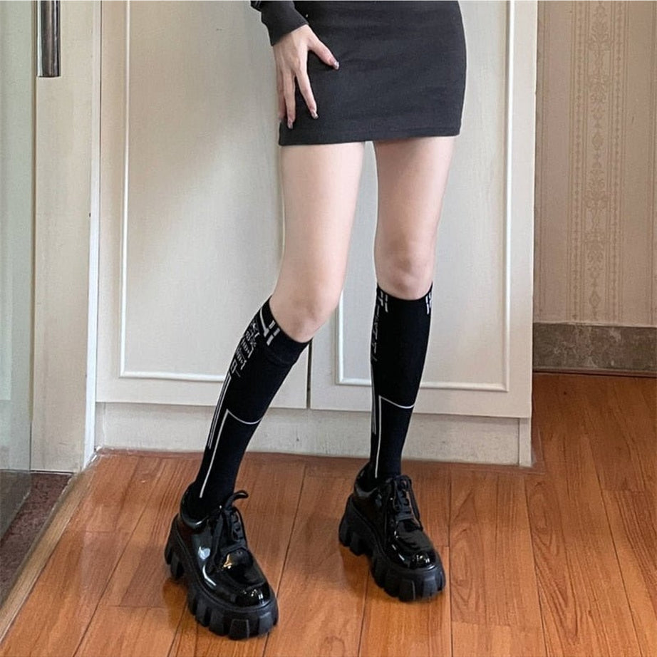 Y2k Chic Middle Tube Socks