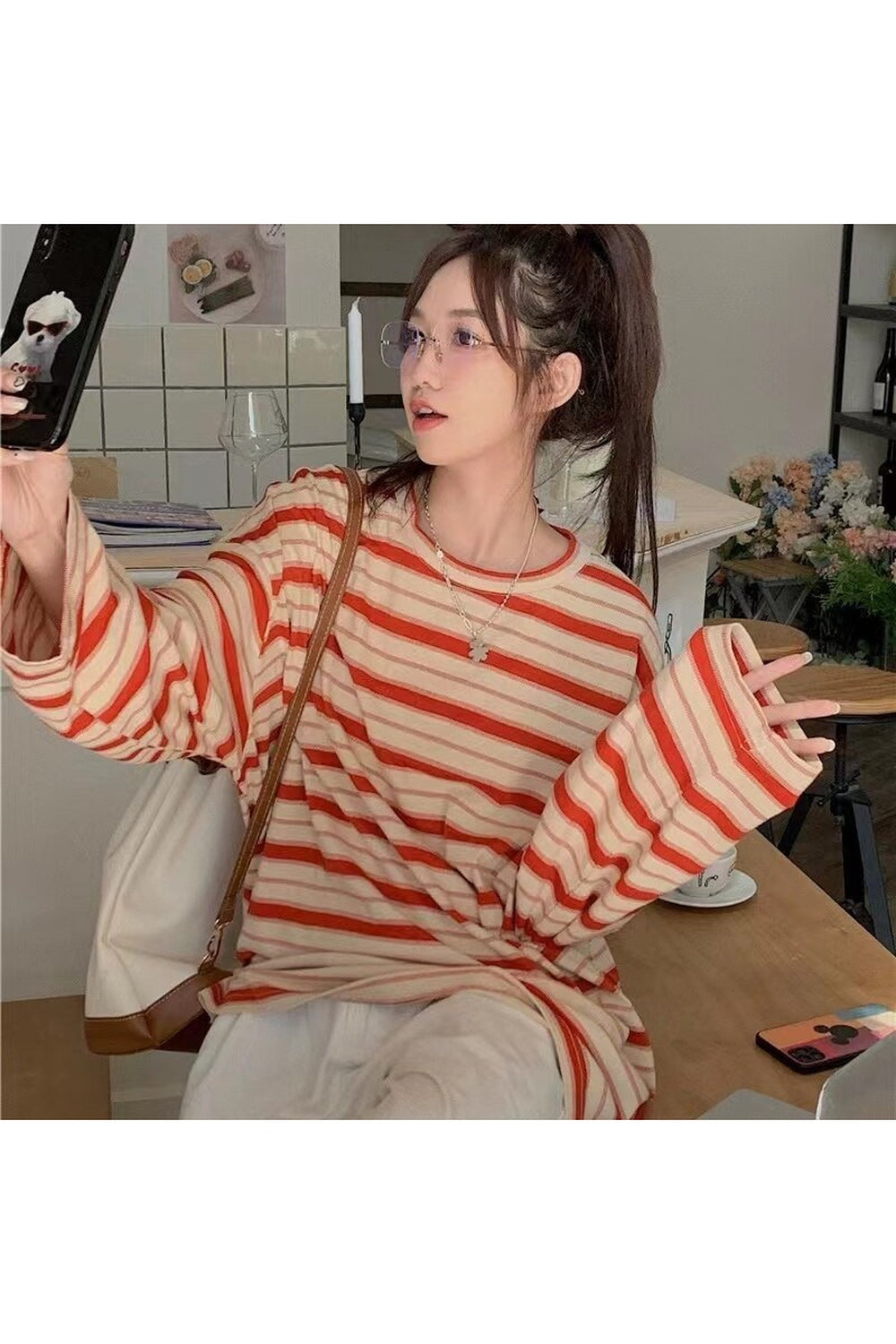 Y2k Chic Striped Unisex Long Sleeve T-shirt