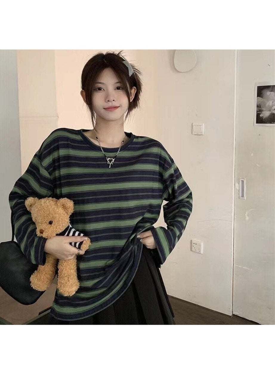 Y2k Chic Striped Unisex Long Sleeve T-shirt