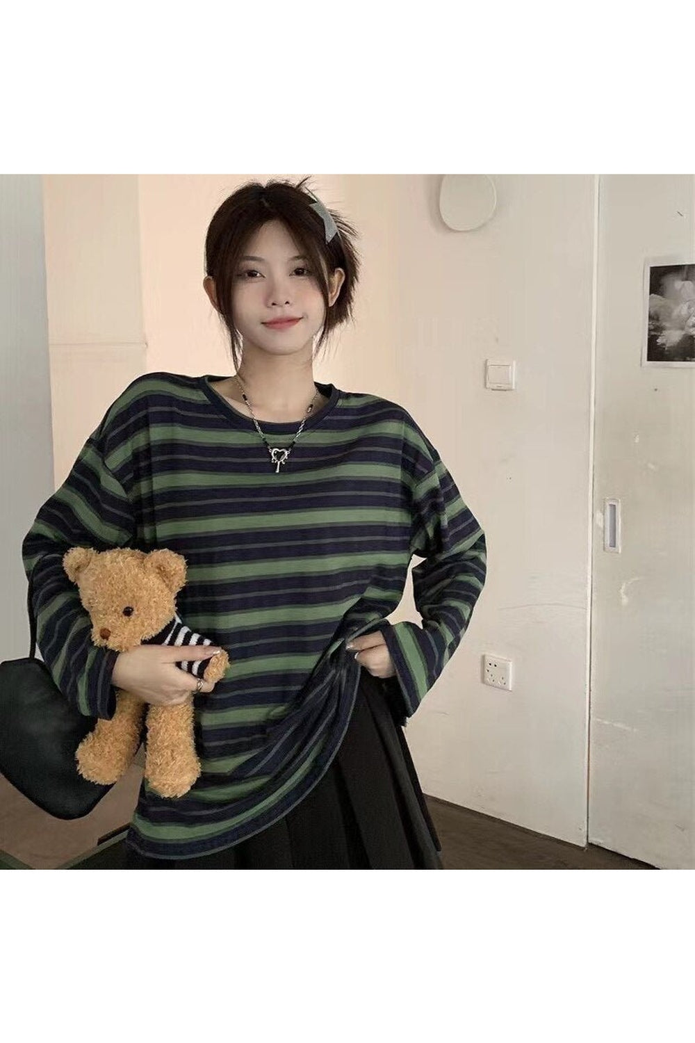 Y2k Chic Striped Unisex Long Sleeve T-shirt