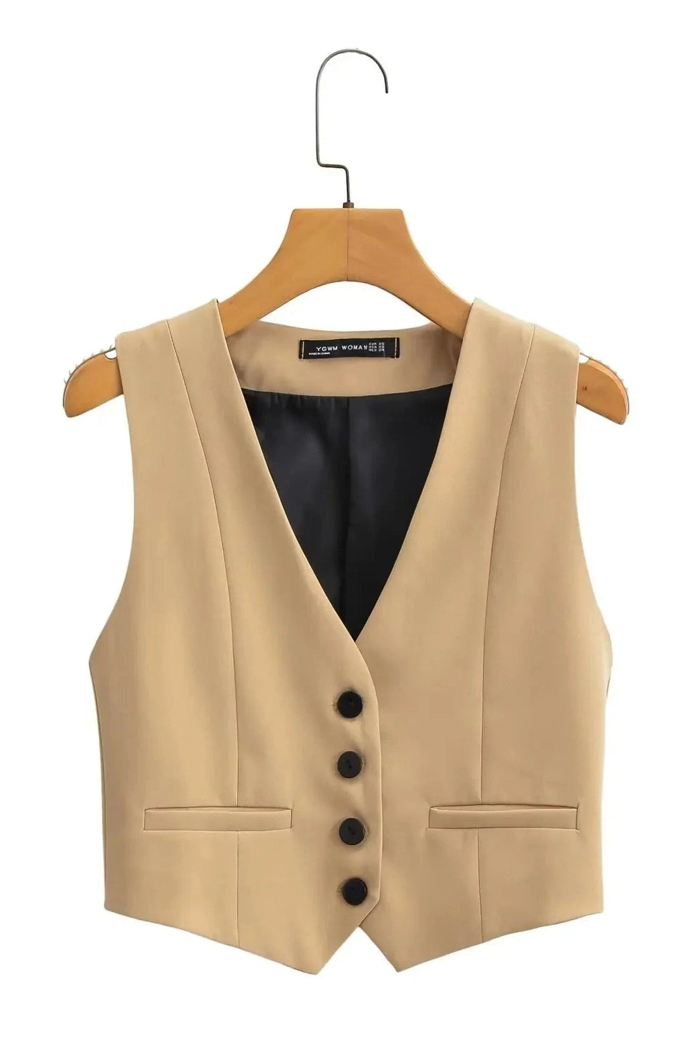 Y2k Chic V-Neck White Vest