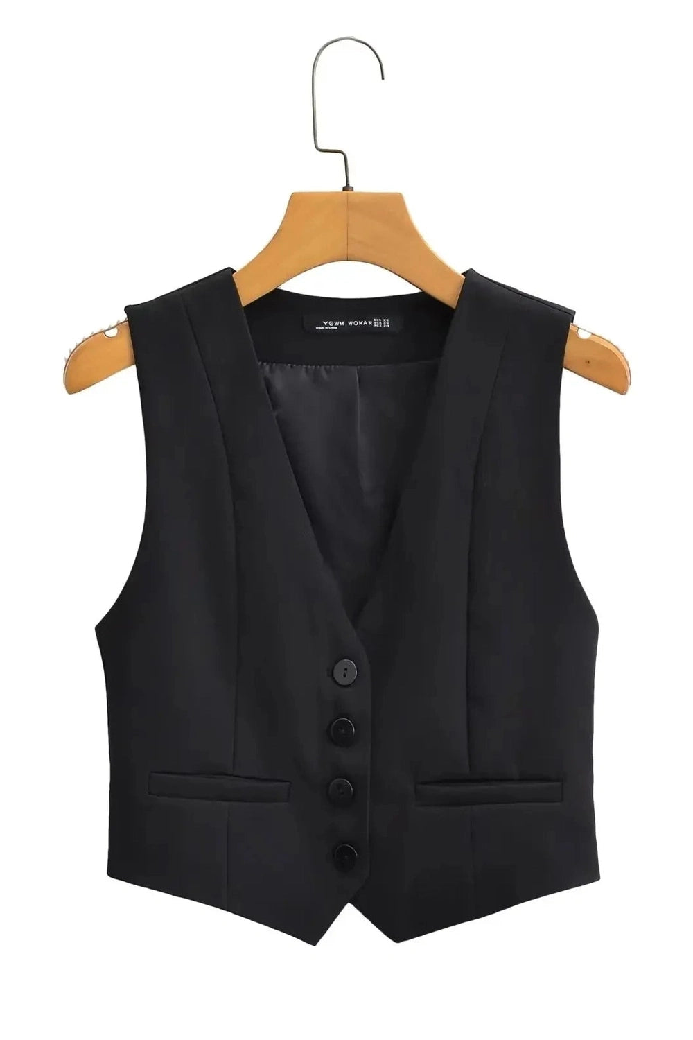 Y2k Chic V-Neck White Vest