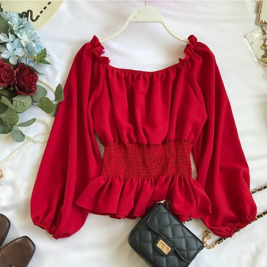 Y2k Chiffon Fashion Blouse