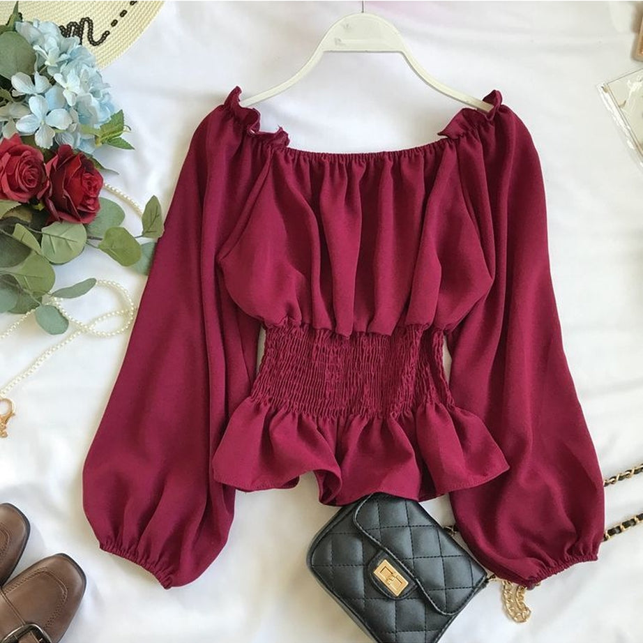 Y2k Chiffon Fashion Blouse
