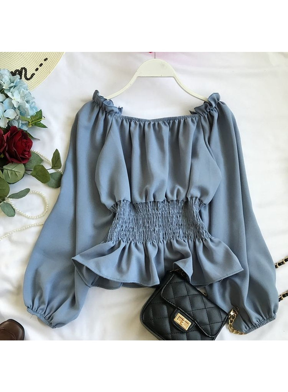 Y2k Chiffon Fashion Blouse