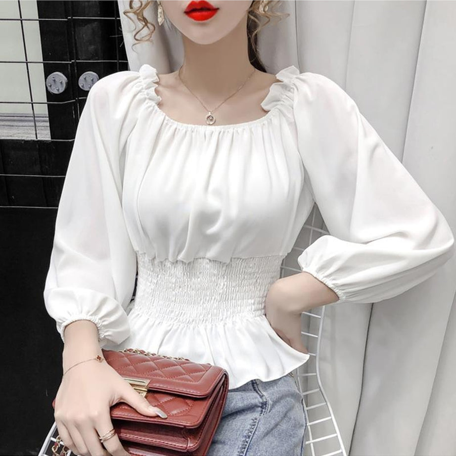 Y2k Chiffon Fashion Blouse